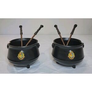 Set of 2 Harry Potter Cauldron Ramen Bowls with Wand Chopsticks